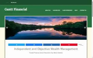 Gantt Financial Advisors, LLC of Spanish Fort website