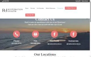 Restoration Health of Spanish Fort website