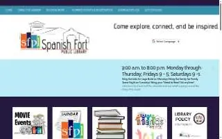 Spanish Fort Public Library website
