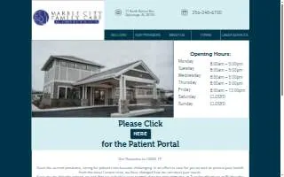 Marble City Family Care website