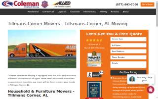 Coleman Worldwide Moving of Tillmans Corner