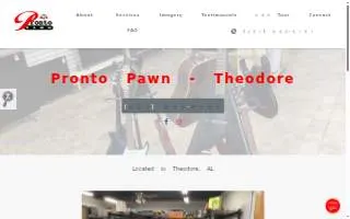 Pronto Pawn - Theodore website