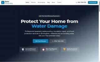 Bama Waterproofing website