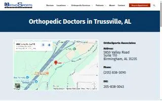 OrthoSports Associates of Trussville website