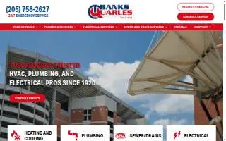 Banks Quarles Plumbing Heating Cooling & Electrical website