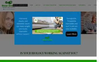 Bear Creek Weight Loss website