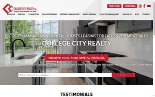 College City Realty of Tuscaloosa website