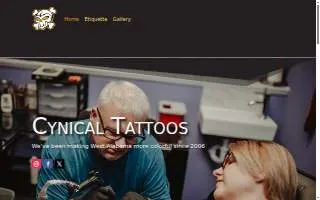 Cynical Tattoos Shop website