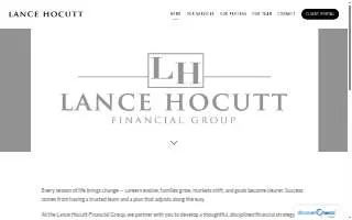 Lance Hocutt Financial Group website