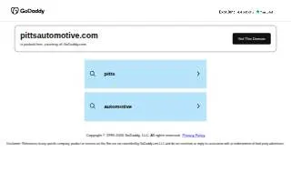 Pitts Automotive, Inc website