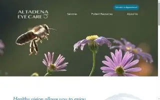 Altadena Eye Care website