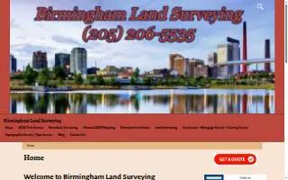 Birmingham Land Surveying website