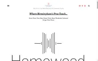 Homewood School of Music website