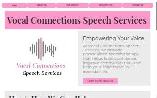 Vocal Connections Speech Services, LLC website