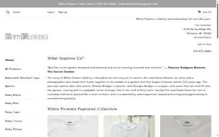 White Flowers Gallery website