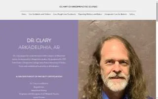 Clary Chiropractic Clinic website