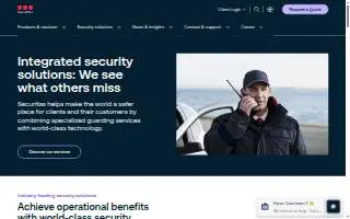 Securitas Security Services USA of Petaluma website