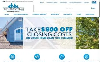 First Community Bank of Batesville website
