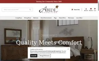 Abide Furniture & Interiors website