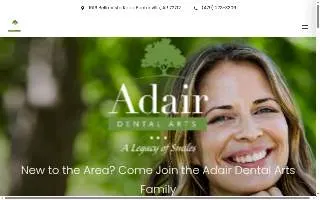 Adair Dental Arts website