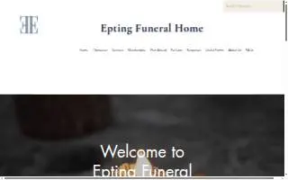 Epting Funeral Home of Bella Vista website