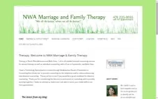NWA Marriage & Family Therapy website