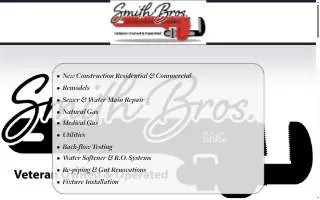 Smith Bros. Plumbing of Bella Vista website