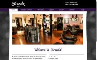 Strandz Salon website