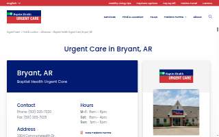 Baptist Health Urgent Care - Bryant