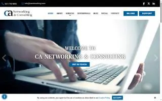 CA Networking & Consulting website