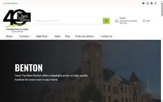 Cleo's Furniture of Benton website