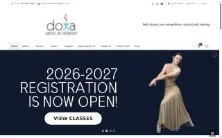 Doxa Arts Academy website