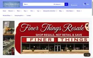 Finer Things Resale website