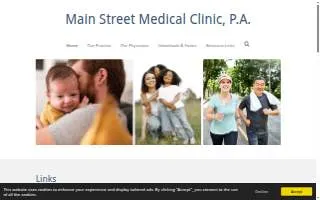 Main Street Medical Clinic, P.A. website