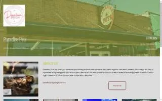 Paradise Pets of Benton website