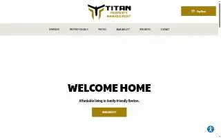 Titan Property Management of Benton website