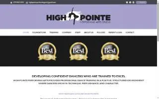 High Pointe Performing Arts Studio of Bentonville website