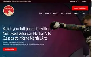 Inferno Martial Arts, BJJ & Kickboxing website