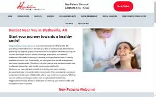 Higginbotham Family Dental of Blytheville website
