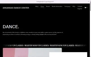 Arkansas Dance Center website