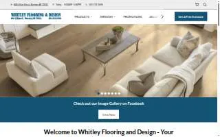 Whitley Flooring and Design website