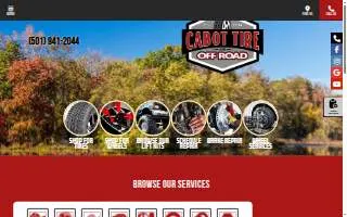 Cabot Tire and Off Road, Inc. website