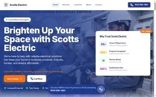 Scott's Electric website