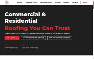 Arkansas Roofing Kompany website