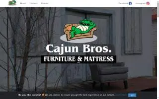 Cajun Brothers Furniture website