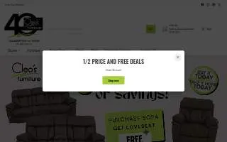 Cleo's Furniture of Conway website