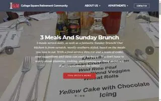 College Square Retirement Community website