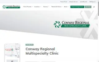 Conway Regional Multispecialty Clinic website