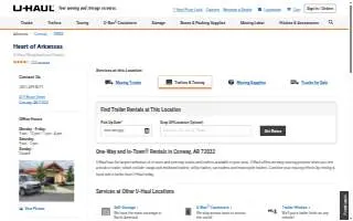 HEART of Arkansas Towing & U-Haul website