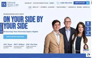Taylor King Law of Jonesboro website
